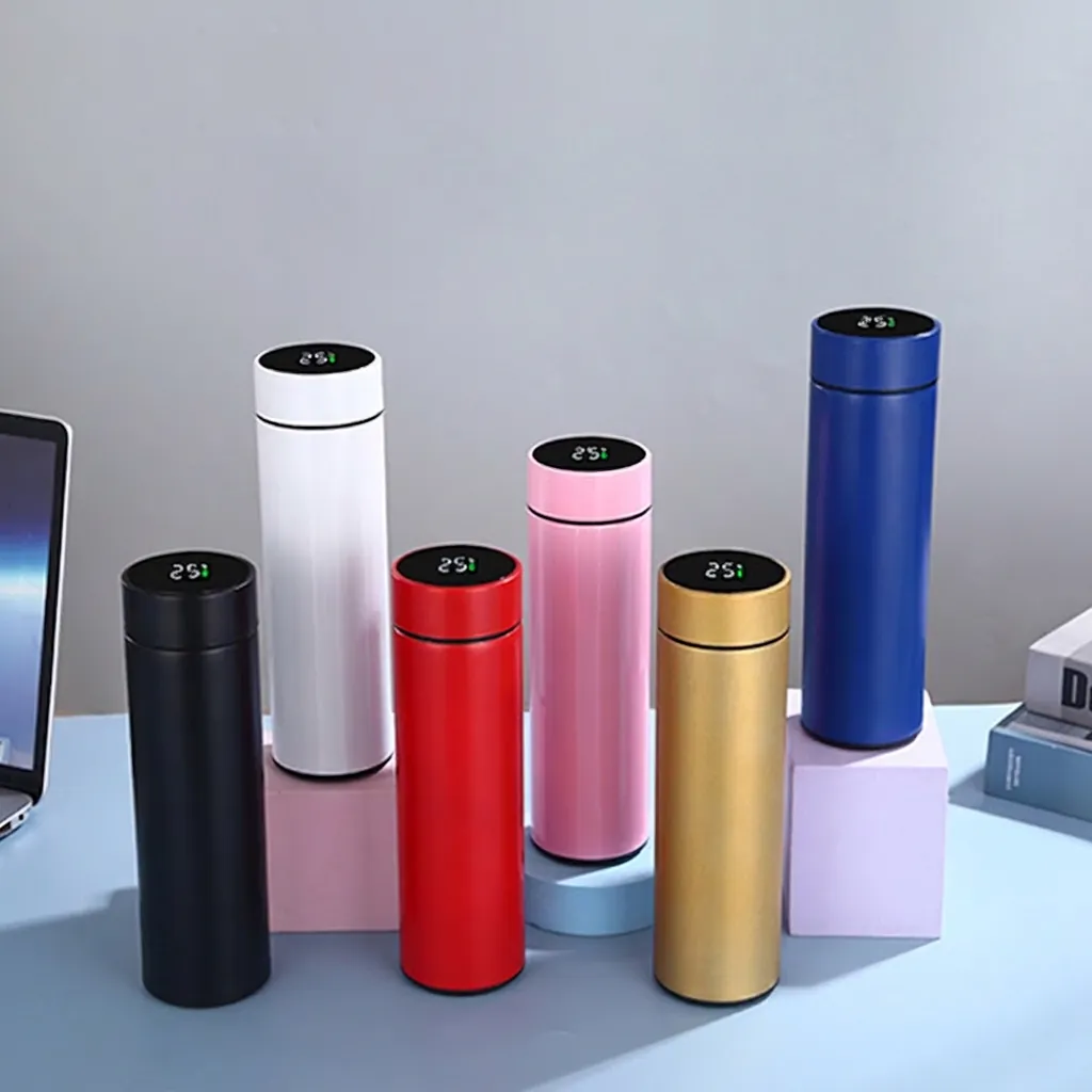 Smart Vacuum Flask 304 316 Stainless Steel Thermos LED Temperature Display Tea Infuser Office Outdoor Water Bottle
