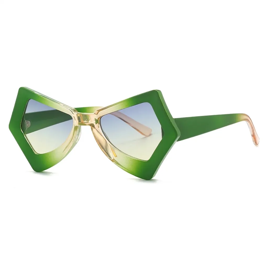 Butterfly Geometric Sunglasses For Women PC Frame AC Lens UV380 Protection Street Style Fashion Party Eyewear