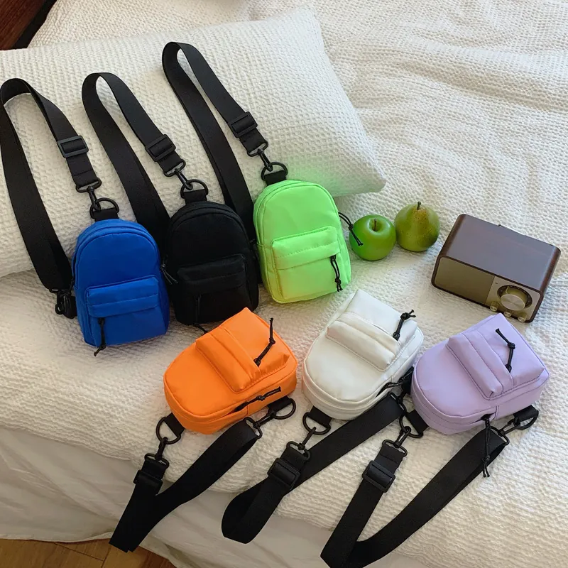 Mini Kids Chest Bag Durable Nylon Adjustable Strap Casual Sports Waist Pack Crossbody Bag For Children Toddlers