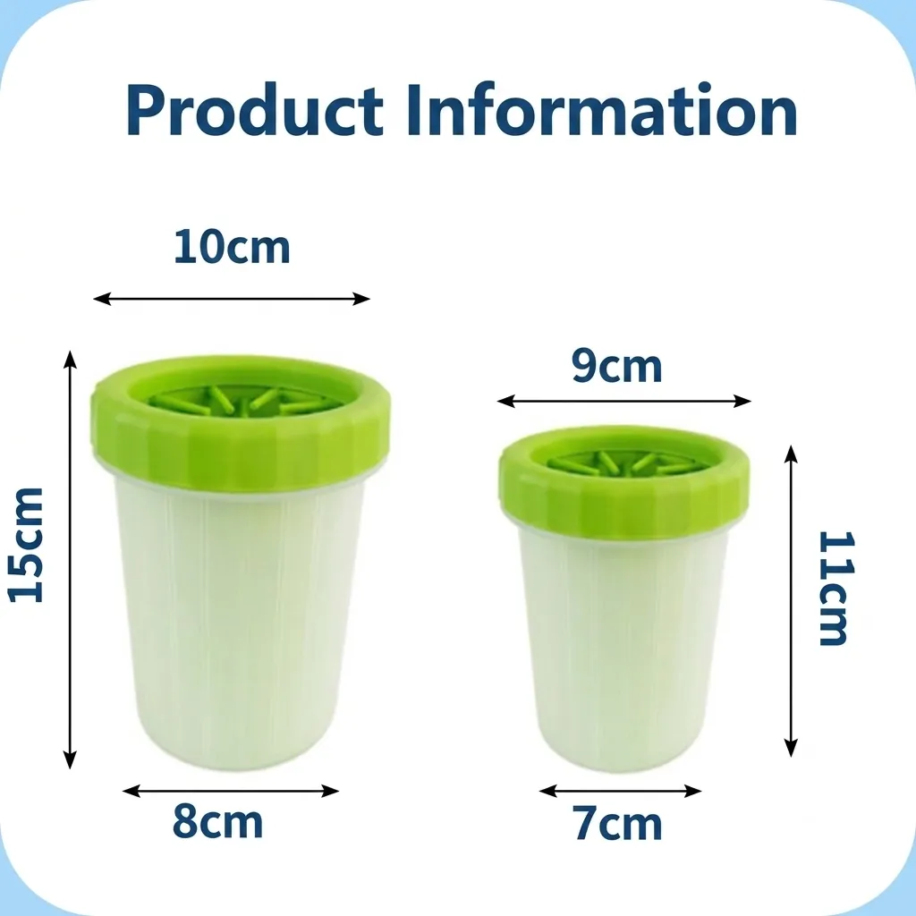 Pet Paw Cleaner Cup With Soft Silicone Bristles For Dogs And Cats Portable Foot Washer For Outdoor Indoor Cleaning Massage
