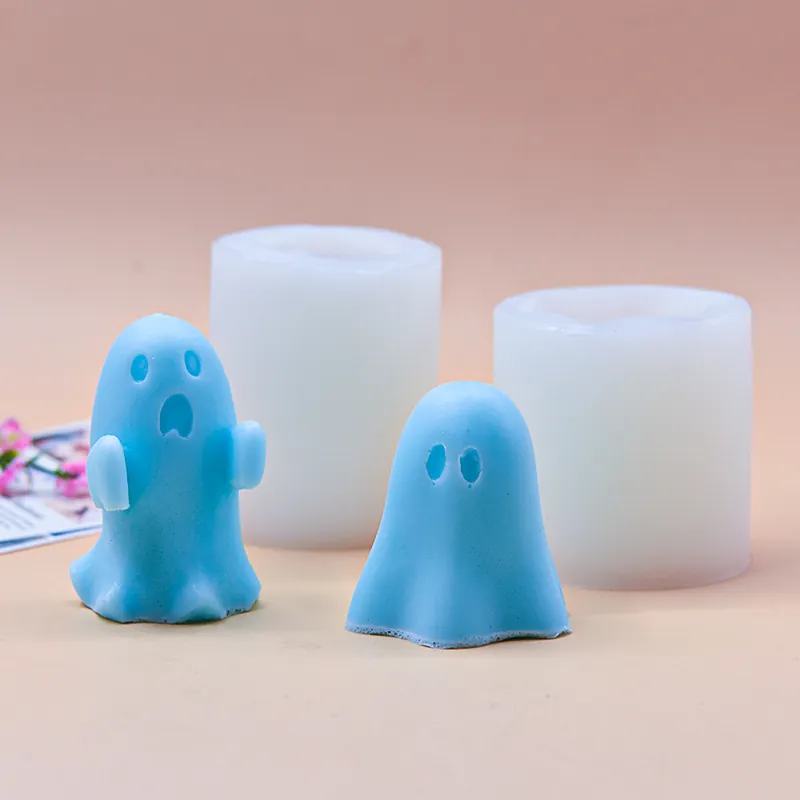 Ghost Silicone Mold For Halloween Baking Cake Decoration Handmade Soap Candle Resin Craft DIY Creative Decorative