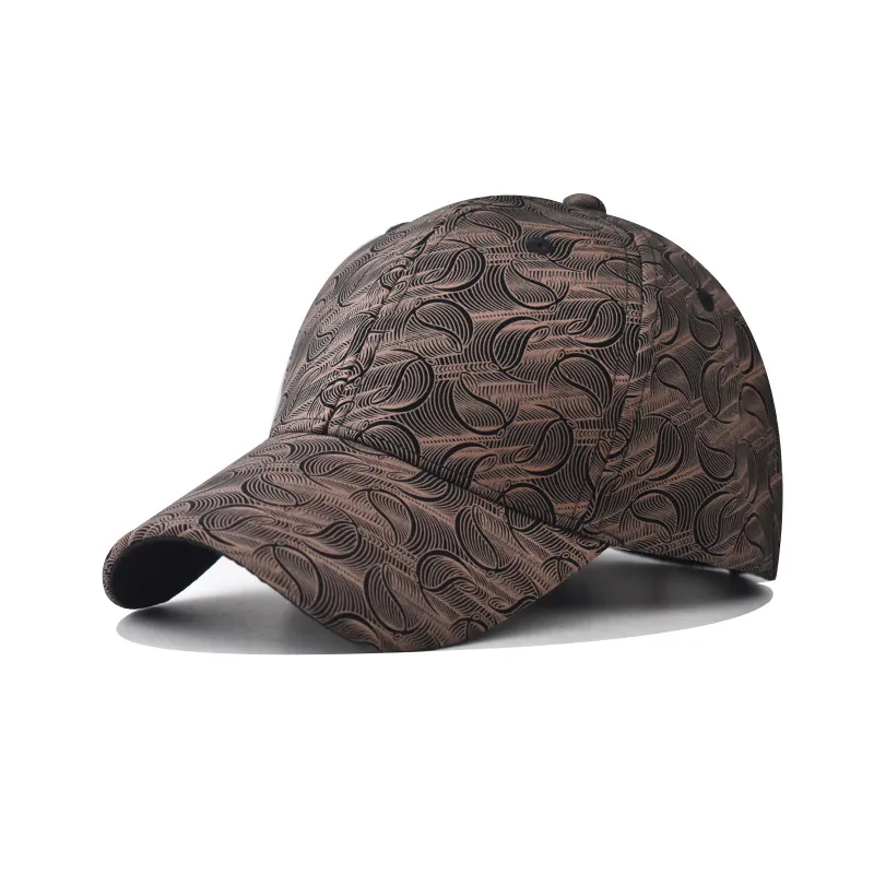Casquette De Baseball À Texture Paisley Motif Géométrique Protection Solaire Réglable Pour Hommes Et Femmes