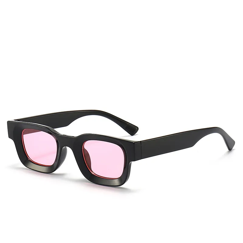 Retro Rectangular Sunglasses PC Frame UV400 Protection Square Tinted Lens Streetwear Eyewear For Men Women Fashion