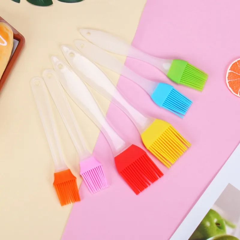 Pennello Per Olio In Silicone Resistente Al Calore Per Barbecue Pasticceria Manico In Plastica Rimovibile Strumento Da Cucina