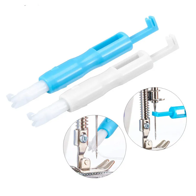 Automatic Needle Threader And Inserter Plastic Tool For Sewing Machine Needle Changer Threading Accessory Simple Useful