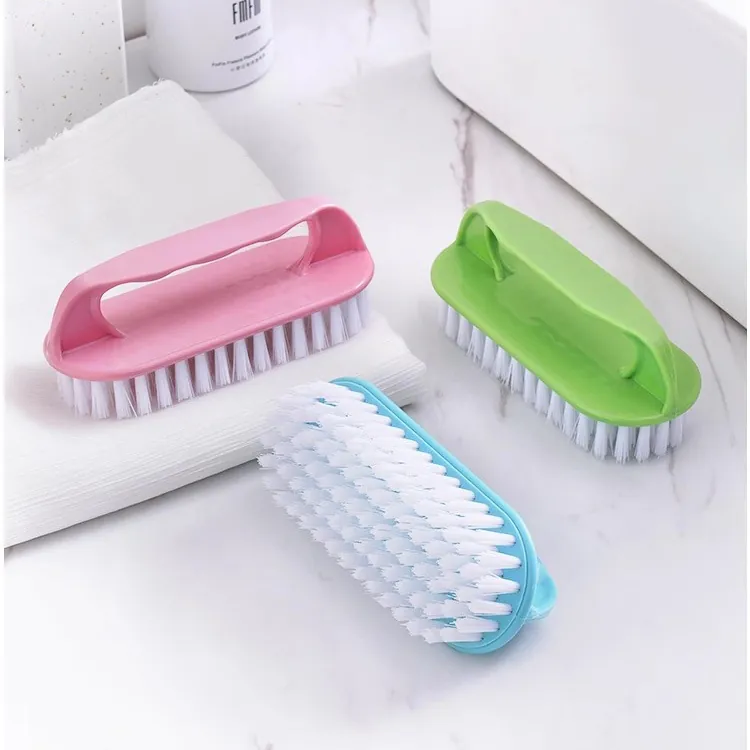 Cepillo de Limpieza de Plástico Multifuncional con Mango Cerdas Suaves Cepillo de Zapatos Ropa Herramienta de Hogar