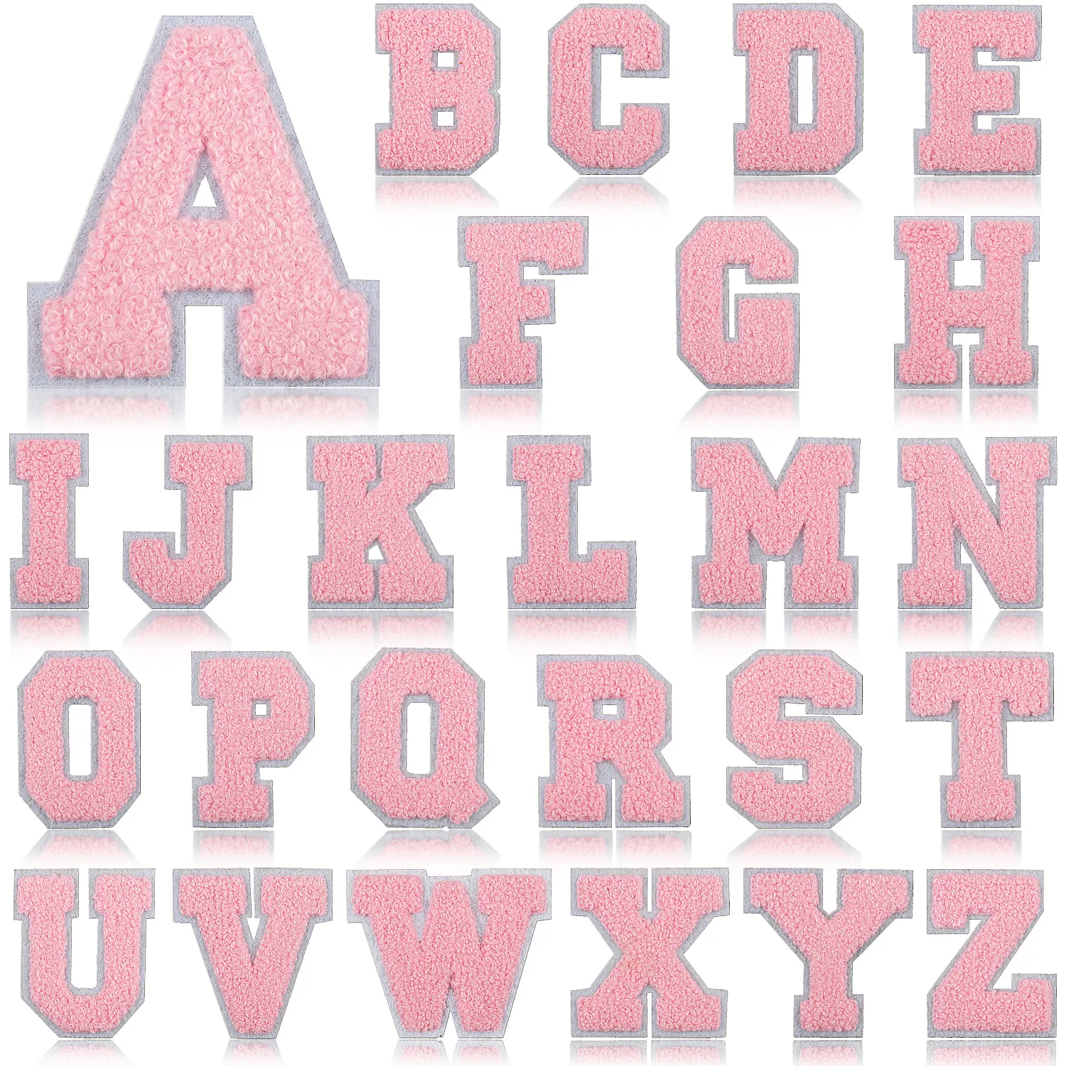Toppe Ricamate Con Lettere In Ciniglia Da Stirare Cucire Grandi Applicazioni In Tessuto Stile Varsity Per Vestiti