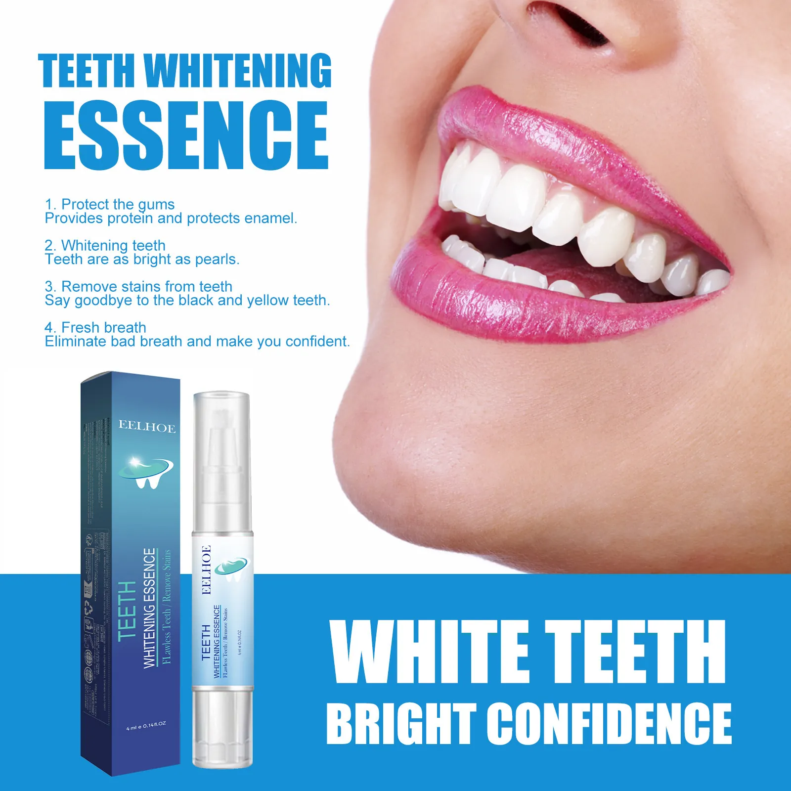 Teeth Whitening Pen Essence Oral Care Professional Stain Remover Portable Dental Brightening Tool Fresh Breath