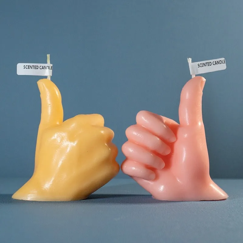 Candela Profumata Gesto Del Pollice In Su Cera Di Soia Fatta A Mano Forma Delle Dita Creativa Arredamento Regalo