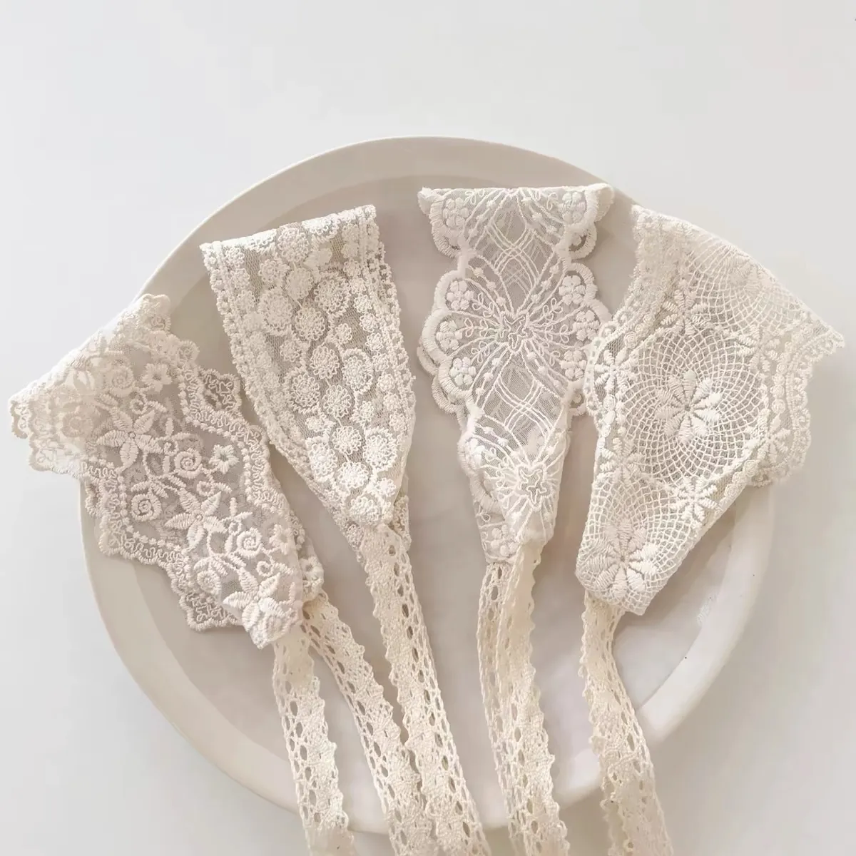 Bandeau Cheveux Dentelle Florale Style Coréen Vintage Crochet Évidé Douce Princesse Accessoires Cheveux Femmes Filles