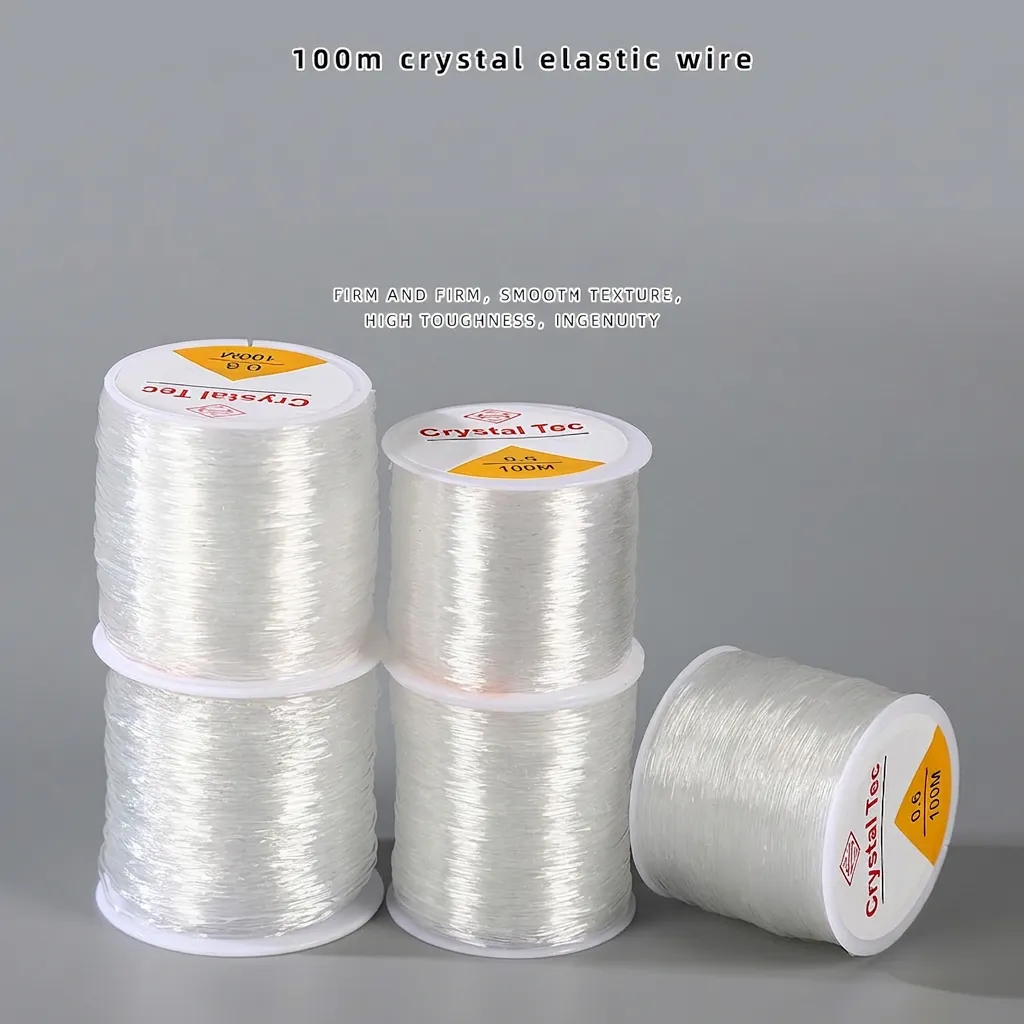 Transparent Crystal Elastic Beading Cord TPU String For DIY Bracelet Necklace Jewelry Making High Stretch Strong Thread