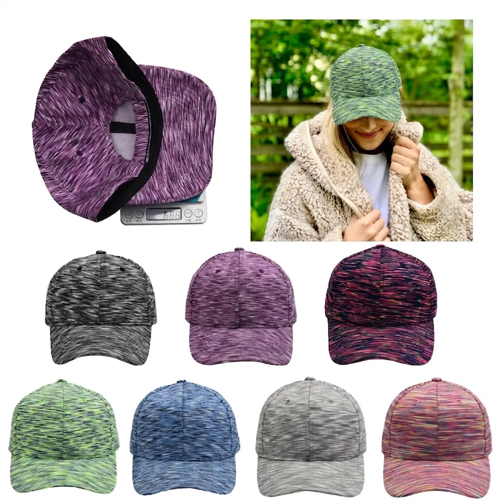 Digital Print Camouflage Baseball Cap Cotton Polyester Breathable Sun Protection Outdoor Space Dye Heathered Hat Adjustable