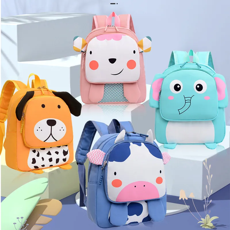 Mochila Infantil de Animales en 3D Mochila Ligera para Preescolar Mochila de Nailon Duradera para Niños Pequeños Viajes Regalo para Niños