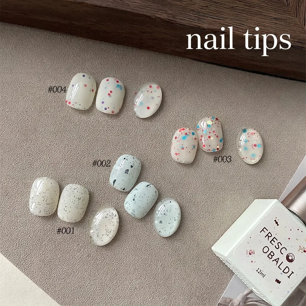 Candy Bubble Nail Polish Gel Quail Egg Spotted Effect Material Gel DIY Nail Art Decoration Manicure