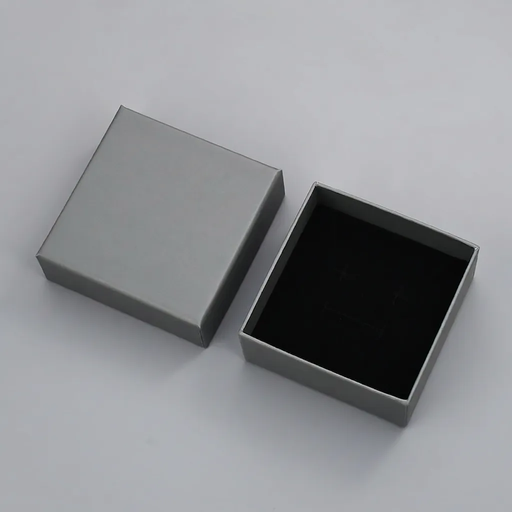 Square Jewelry Packaging Gift Box For Earrings Necklace Bracelet Elegant Plastic Resin Storage Case With Soft Flocking Lining