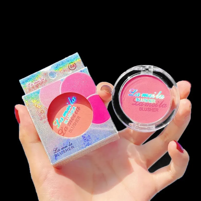 Matte Shimmer Single Color Blusher Palette Face Highlighter Contour Powder Long Lasting Natural Nude Makeup For Women