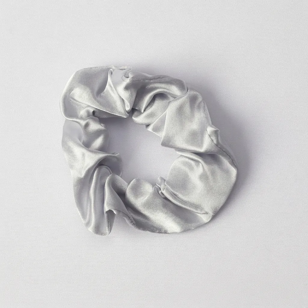 Satin Hair Scrunchies French Vintage Elastic Hair Ties Soft Silk-Like Ponytail Holder Hair Accessories For Women Daily Styling