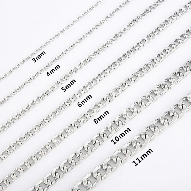 Collier Gourmette Cubaine en Acier au Titane Hip Hop Bracelet pour Hommes Femmes Unisexe Bijoux de Mode Tendance Accessoire NK