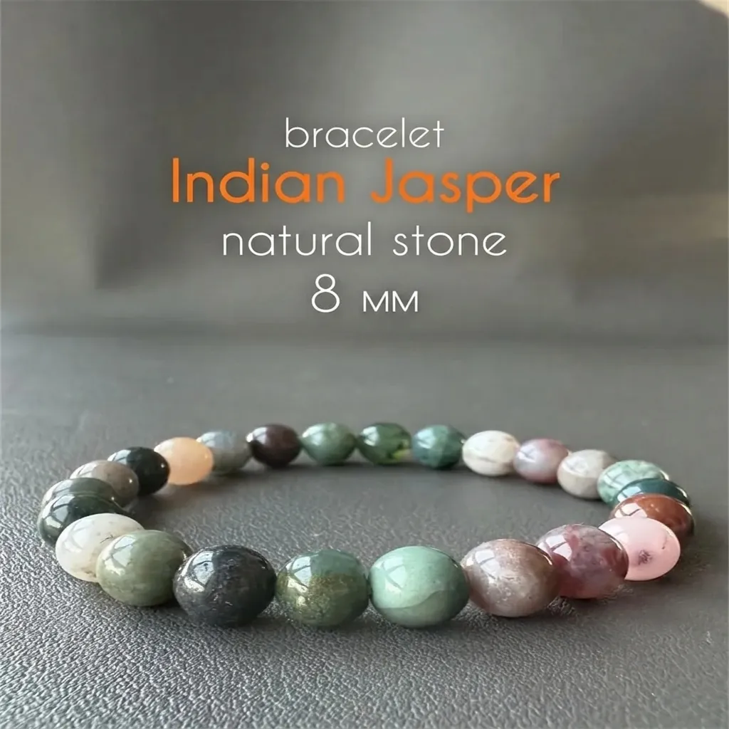 Natural Stone Beaded Bracelet Gemstone Agate Tiger Eye Beads Handmade Elastic Stretch Jewelry Women Men