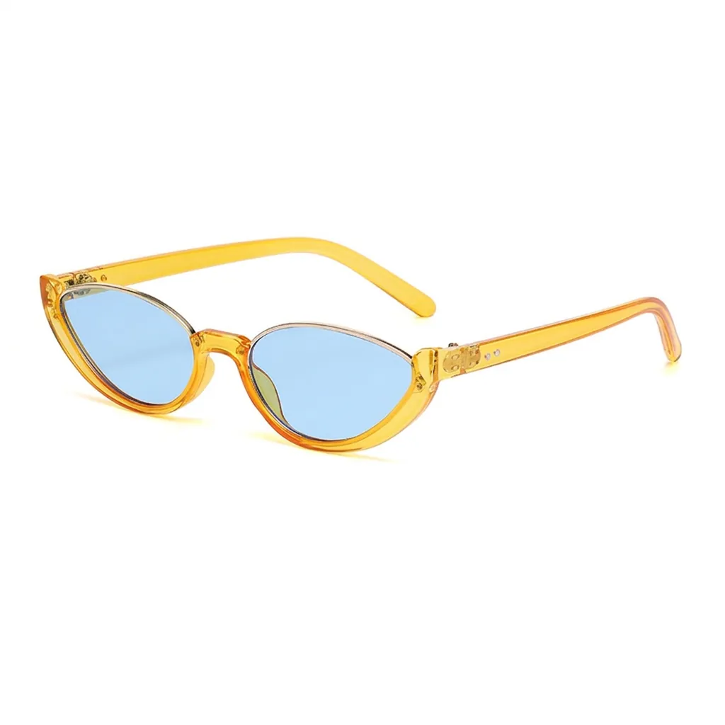 Occhiali Da Sole Cat Eye Montatura PC Metallo Protezione UV400 Polarizzati Retro Vintage Moda Per Donne Uomini