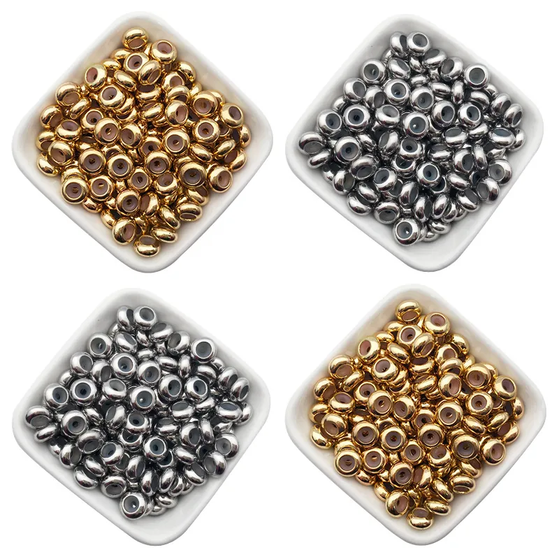 Kupfer Stopper Perlen Mit Silikon Innen Verstellbare Positionierung Spacer Perlen Für DIY Schmuckherstellung Armband Halskette