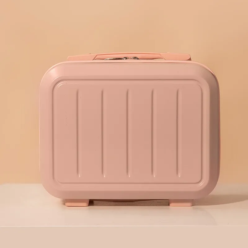 Mini Valigia Beauty Case ABS Guscio Rigido Impermeabile Borsa Da Viaggio Portatile A Righe Organizzatore Per Trucco