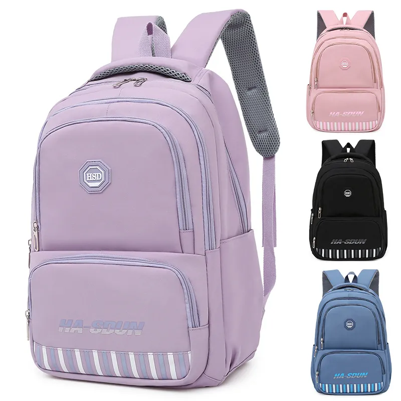 Large Capacity Backpack Nylon Water Resistant Laptop School Bag For Men Women Casual Multi Compartment