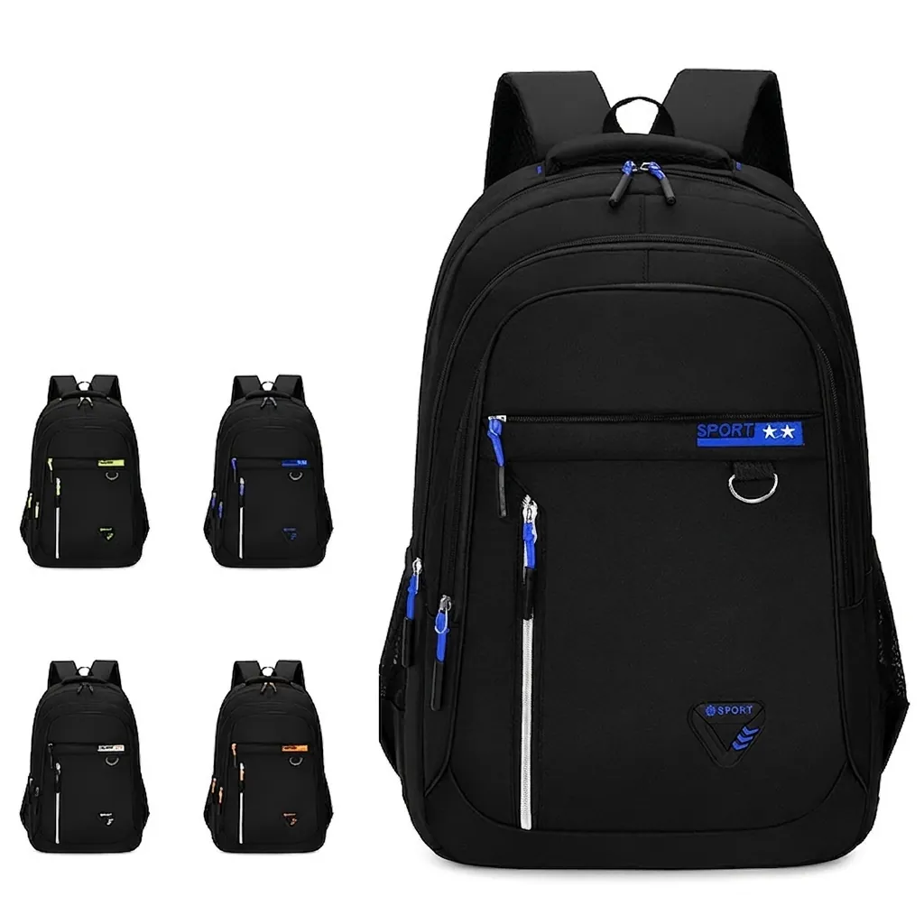 Mochila Gran Capacidad Tela Oxford Resistente Al Agua Múltiples Compartimentos Negocios Viaje Escolar Para Hombre Casual