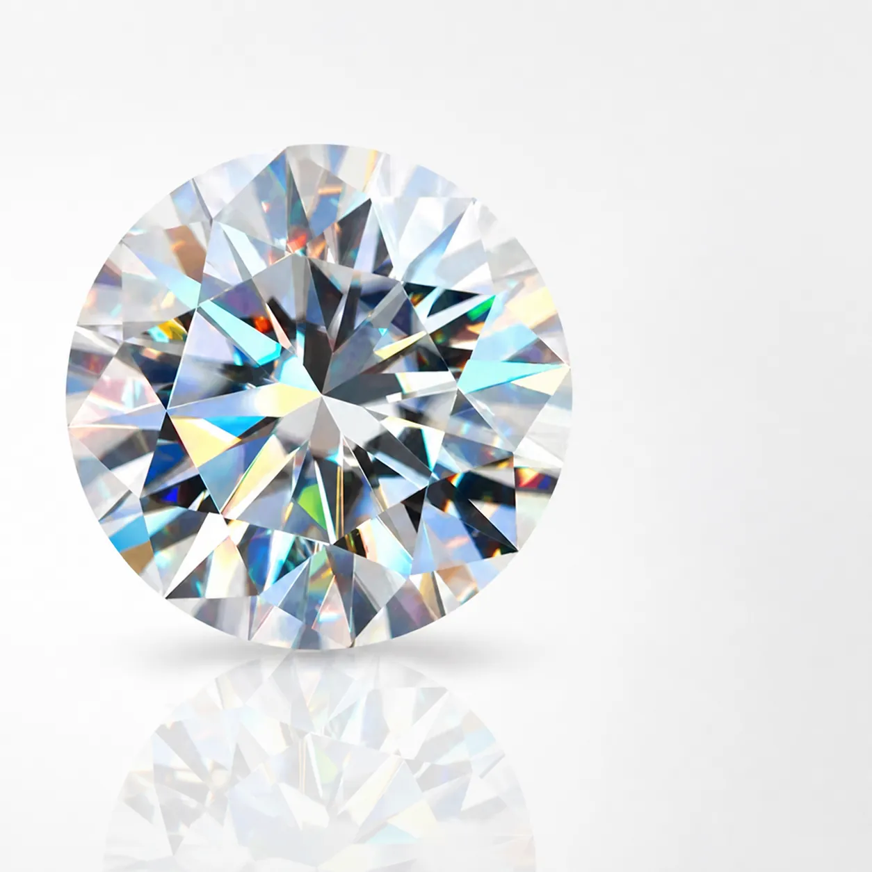 Pierre En Vrac Moissanite Couleur D VVS Taille Brillant Rond Cœurs Et Flèches Avec Certificat GRA Pour Création Bijoux DIY