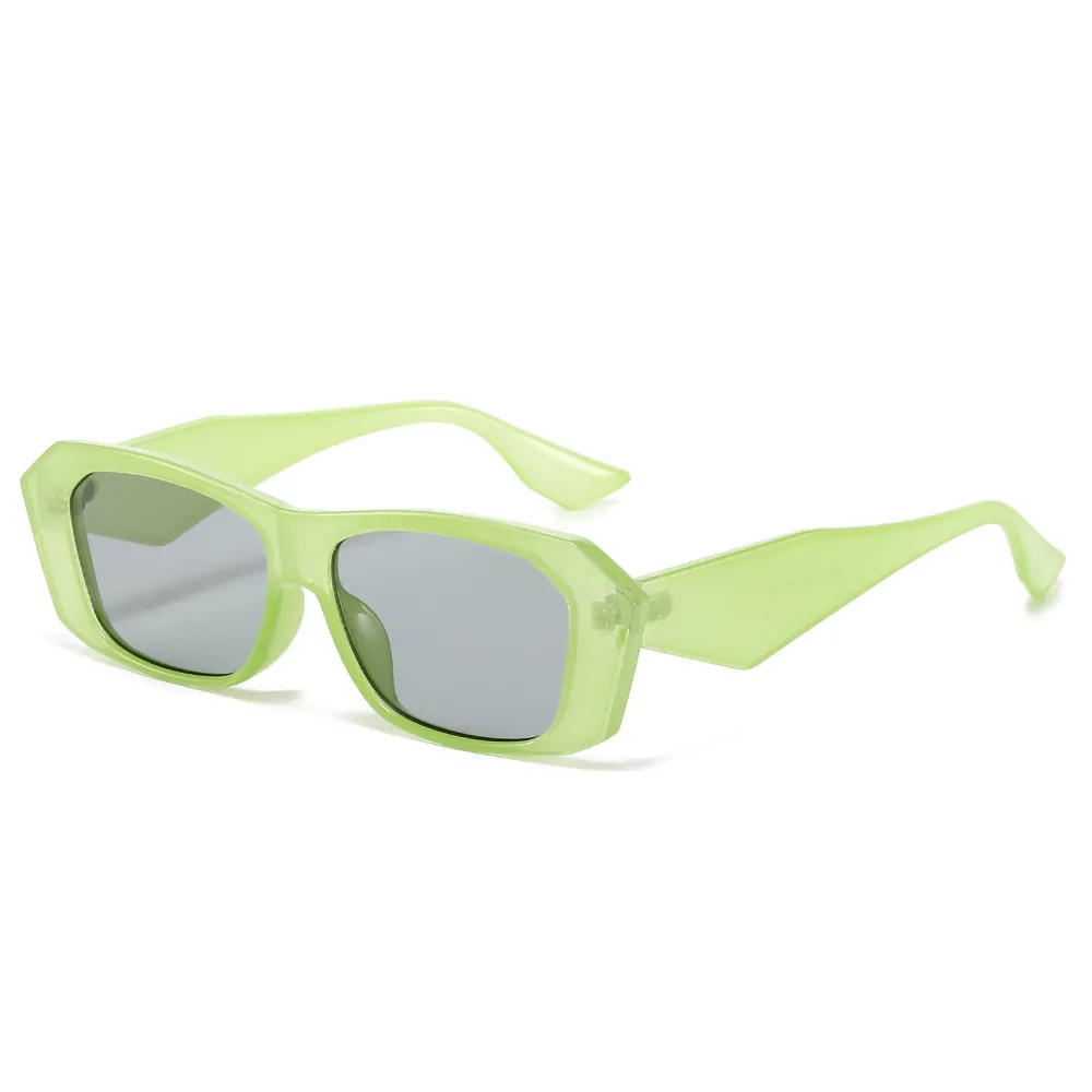 Vintage Rectangular Sunglasses PC Frame UV400 Protection Retro Square Eyewear For Outdoor Travel Fashion Unisex