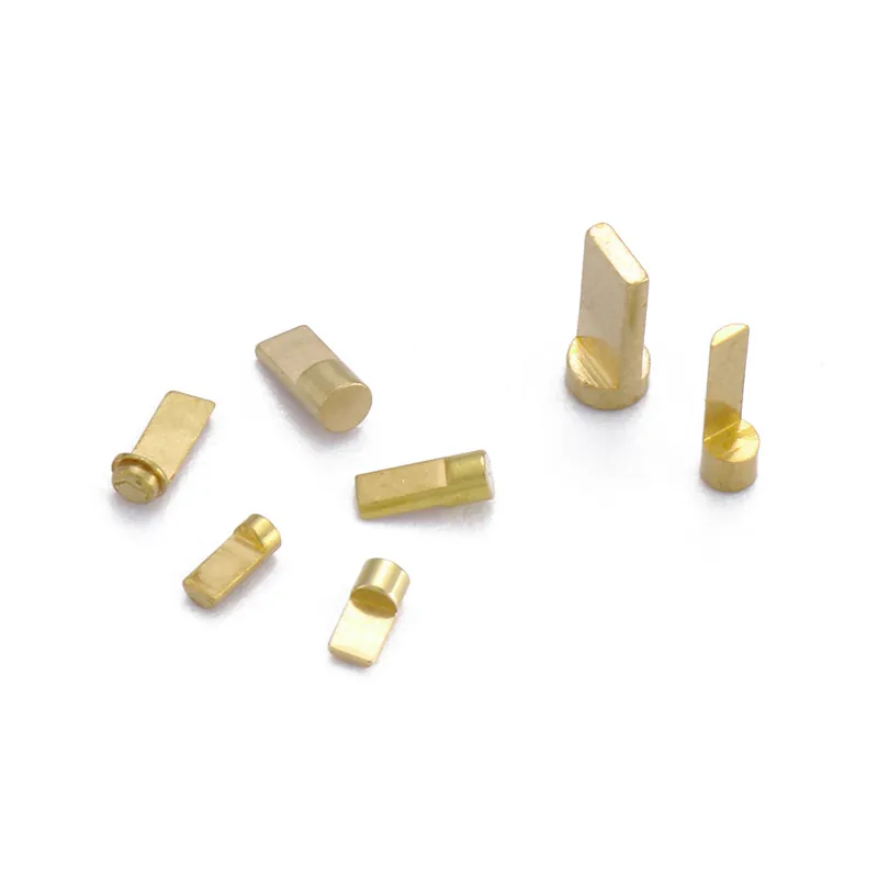Gold Plated Brass Conductive Copper Column Charging Contact Pins For Bluetooth Earphones Precision Hardware Connector Electronic Parts