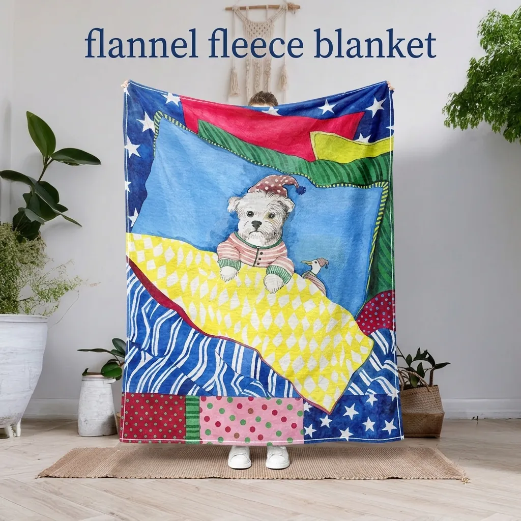 Flannel Throw Blanket Festive Christmas Halloween Pattern Soft Fleece Warm For Sofa Bed Couch Travel Cozy Holiday Home Decor
