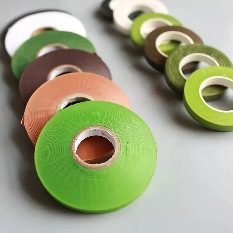 Floral Stem Wrap Tape Non Adhesive Crepe Paper Roll For Flower Arrangement DIY Bouquet Stem Wrapping Handcrafted Crafts