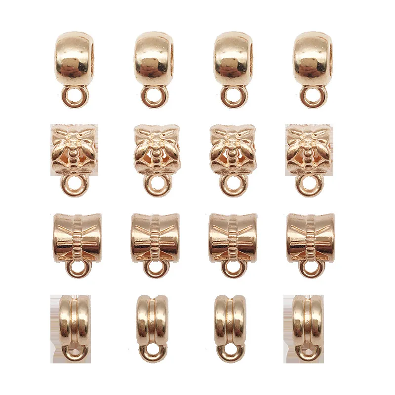DIY Pendant Hanger Connector Zinc Alloy For Jewelry Making Bracelet Necklace Accessories Vintage KC Gold Tone