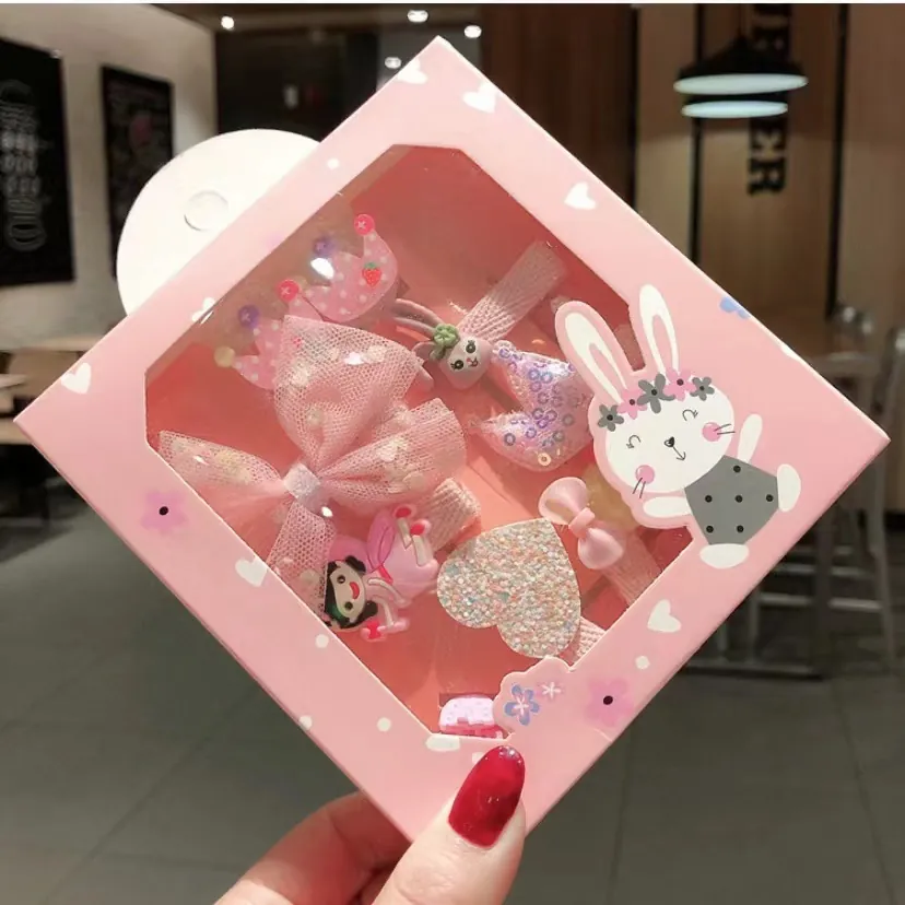 Kinder Mädchen Haarschmuck Cartoon Hase Schleife Erdbeere Haarklammern Stoff Harz Süß Kleinkind Haarnadeln Handgefertigt
