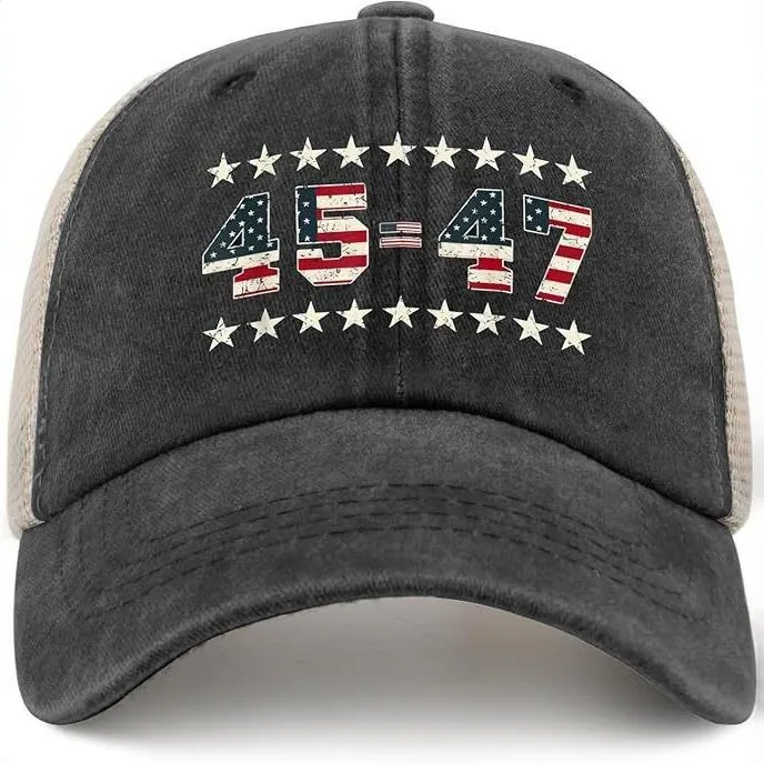 Casquette De Camionneur En Maille Coton Baseball Respirante Protection Solaire Réglable Extérieur Imprimé Graphique