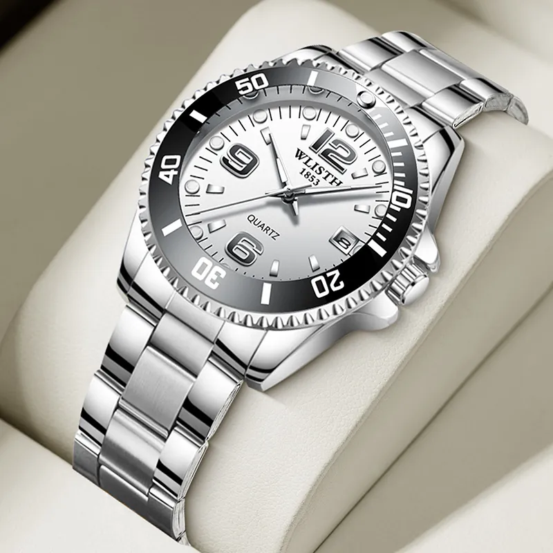 Business Herren Quarzuhr Sportlich Wasserdicht Legierung Gehäuse Mineralglas Datumsanzeige Leuchtzeiger Analoge Armbanduhr Für Herren Schmuck