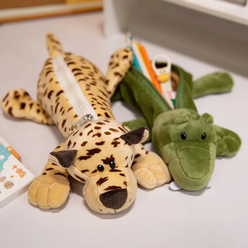 Astuccio In Peluche Per Animali Morbido Giocattolo Di Stoffa Borsa Per Cancelleria Bambini Scuola Organizzatore Da Scrivania