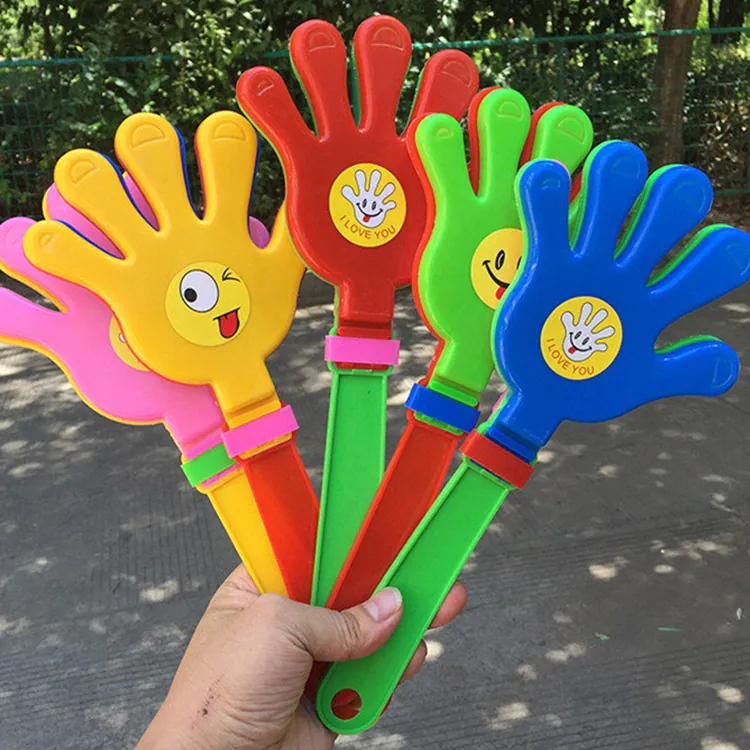Mani Applaudenti In Plastica Per Fare Rumore Viso Sorridente Accessori Per Feste Concerti Eventi Sportivi Colorati Leggeri Durevoli Divertenti