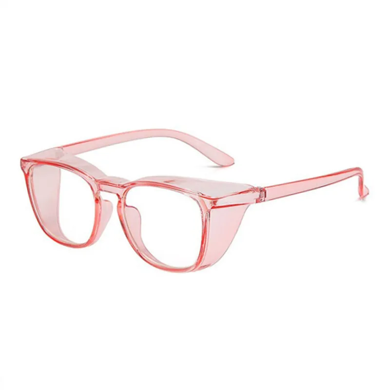Protective Goggles Anti Blue Light Glasses Windproof Dustproof Square PC Eyewear With Side Shields For Men Women
