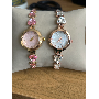 5-star customer review photo by L*****s, image 2 of 3 for Women's Rose Gold Four Leaf Clover Bracelet Watch with Rhinestone