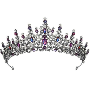 4.7-star customer review photo by R*****y, image 1 of 1 for Fleur-De-Lis Hollow Round Crown Tiara Hair Accessories
