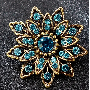 5-star customer review photo by J*****t, image 1 of 1 for Crystal Flower Brooch with Iridescent Rhinestone For Women