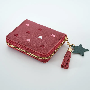 Foto de reseña de 5 estrellas por L*****s, imagen 6 de 7 para Cartera Pequeña Cuero PU Mujeres con Bordado de Corazón y Borla