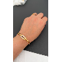 5-star customer review photo by R*****r, image 1 of 3 for Stainless Steel 18K Gold Plated Rhinestone Evil Eye Bangle