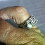 5-star customer review photo by L*****l, image 2 of 3 for Simulated Moissanite Six Prong Adjustable Ring For Women