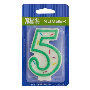5-star customer review photo by B*****l, image 1 of 1 for Metallic Number Birthday Candles Cake Toppers For Party
