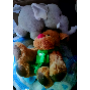 5-star customer review photo by w*****m, image 1 of 2 for Plush Squeaky Dog Toy Sausage Yellow Duck Tumbler