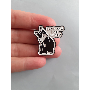 4-star customer review photo by G*****o, image 6 of 7 for Punk Gothic Letter Enamel Brooch Zinc Alloy Lapel Pin