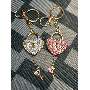 4.3-star customer review photo by A*****a, image 2 of 2 for Sweet Alloy Artificial Pearl Strawberry Bow Keychain Bag Charm